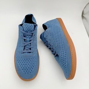 Suavs - Men’s The Ziker Gum blue Denim knit fabric lace up sneakers shoes SZ 13